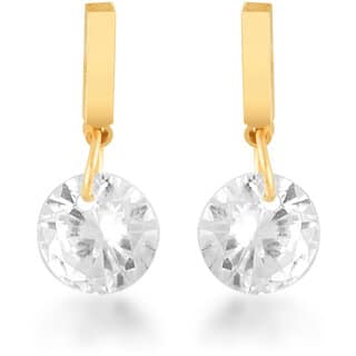 Vighnaharta Valentine Gift CZ Gold Plated alloy Drop Earring for Women and Girls