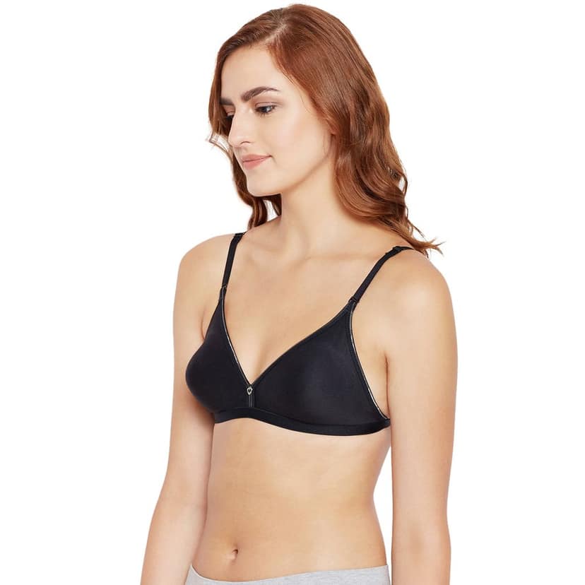 Bodycare Women Cotton Medium Coverage Non Padded Regular Bra 5580B-BLACK view 2