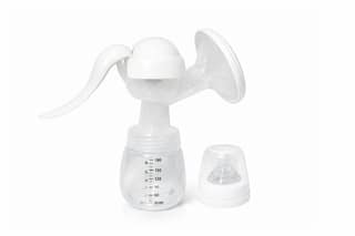 Manual Breast Pump – 3 Suction Modes, Soft Cushion, Easy Pumping (White))
