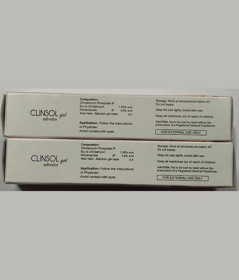 Clinsol Nicotinamide Gel 15 gm Each (Pack of 2) view 2