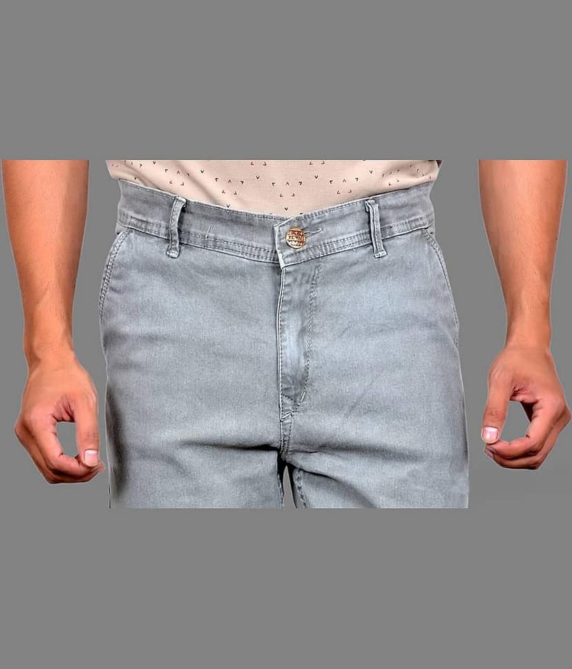 MOUDLIN - Grey Denim Slim Fit Men's Jeans ( Pack of 1 ) view 2