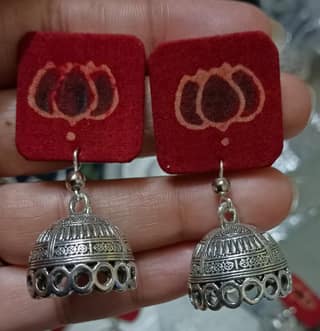 Bohemian Floral Fabric Earrings - Lightweight & Colorful