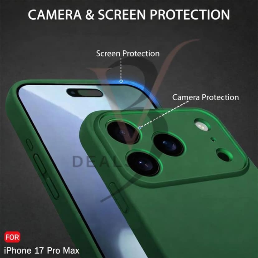 V3Deals Compatible for iPhone 17 Pro Max Case with 360° Soft Micro-Fiber Lining, Shock-Absorbing Design, Camera and Screen Protection, Anti-Skid, Dustproof, Wireless Charging Compatible view 4
