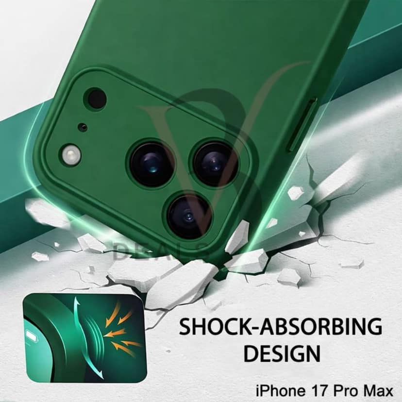 V3Deals Compatible for iPhone 17 Pro Max Case with 360° Soft Micro-Fiber Lining, Shock-Absorbing Design, Camera and Screen Protection, Anti-Skid, Dustproof, Wireless Charging Compatible view 6