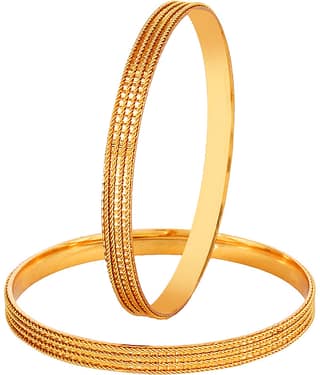YouBella Jewellery Traditional Gold Plated Bracelet Bangle Set for Girls and Women (2.6)