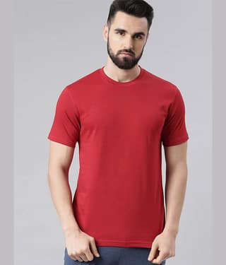 Veirdo Pack of 1 100% Cotton Regular Fit Men's T-Shirt ( Brown )