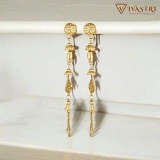 Vivastri Sizzling Glittering Changeable drop Earring for Women and Girls [VIVA2654ERG]