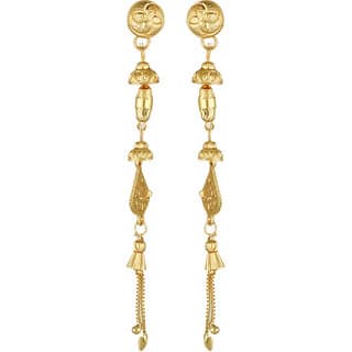 Vivastri Sizzling Glittering Changeable drop Earring for Women and Girls [VIVA2654ERG] view 2
