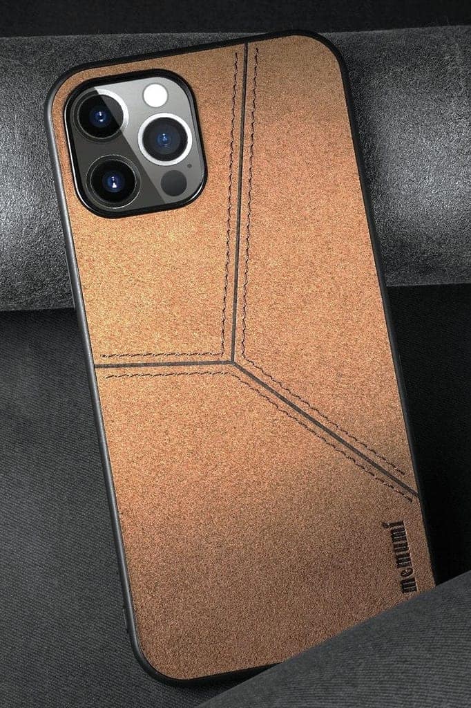 Memumi Lord Howe Series Canvas Back Cover Case for Apple iPhone 12 Mini - Brown (5.4") view 6
