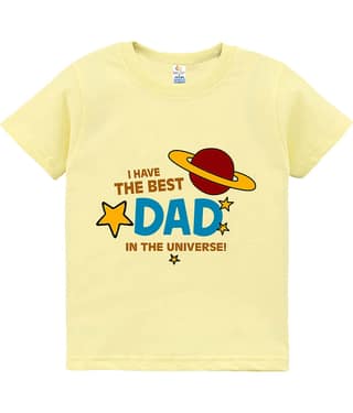 babywish Pack of 1 Boys Cotton T-Shirt ( Yellow )