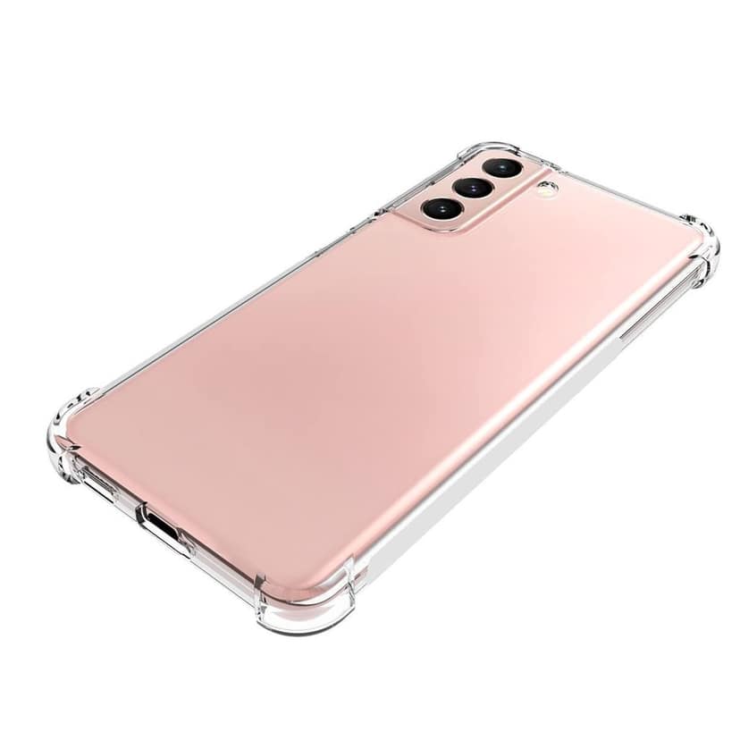 USTIYA for Samsung Galaxy S21 FE Case Clear TPU Four Corners Cover Transparent Soft funda view 4