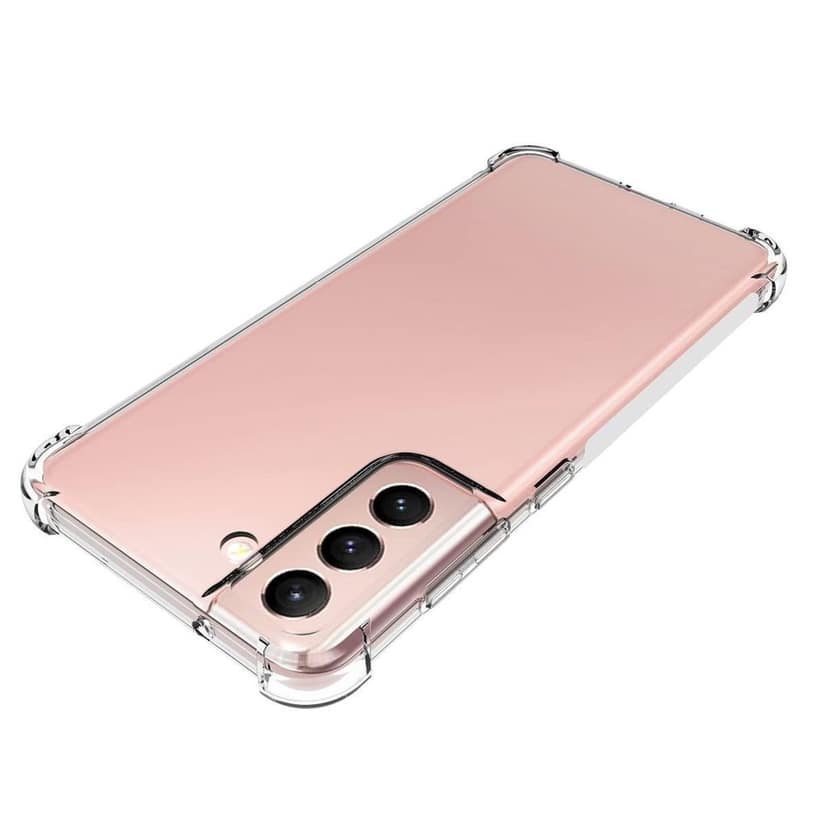 USTIYA for Samsung Galaxy S21 FE Case Clear TPU Four Corners Cover Transparent Soft funda view 5