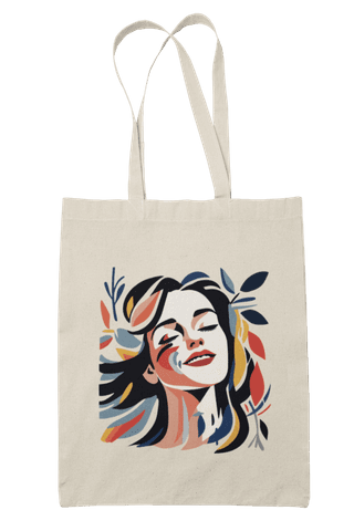Prakrut India Canvas Tote Bag - Stylish Eco-Friendly Shoulder Bag with Top Zipper, Inner Pocket, for College & Daily Use,for Women & Girls