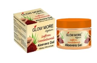 Glow More Again Saffron Aloevera Gel ( Helps hydrate & nourish the skin, Gently treats acne, Helps improve overall skin radiance & glow.)