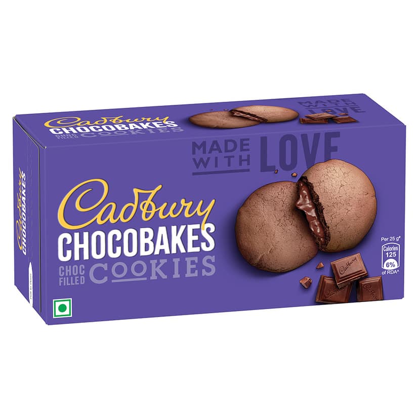 Cadbury Chocobakes ChocFilled Cookies, 150 g