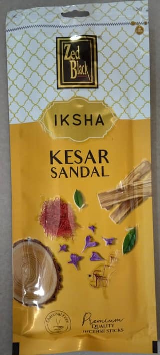 ZED BLACK AGARBATTI KESAR CHANDAN 125GM