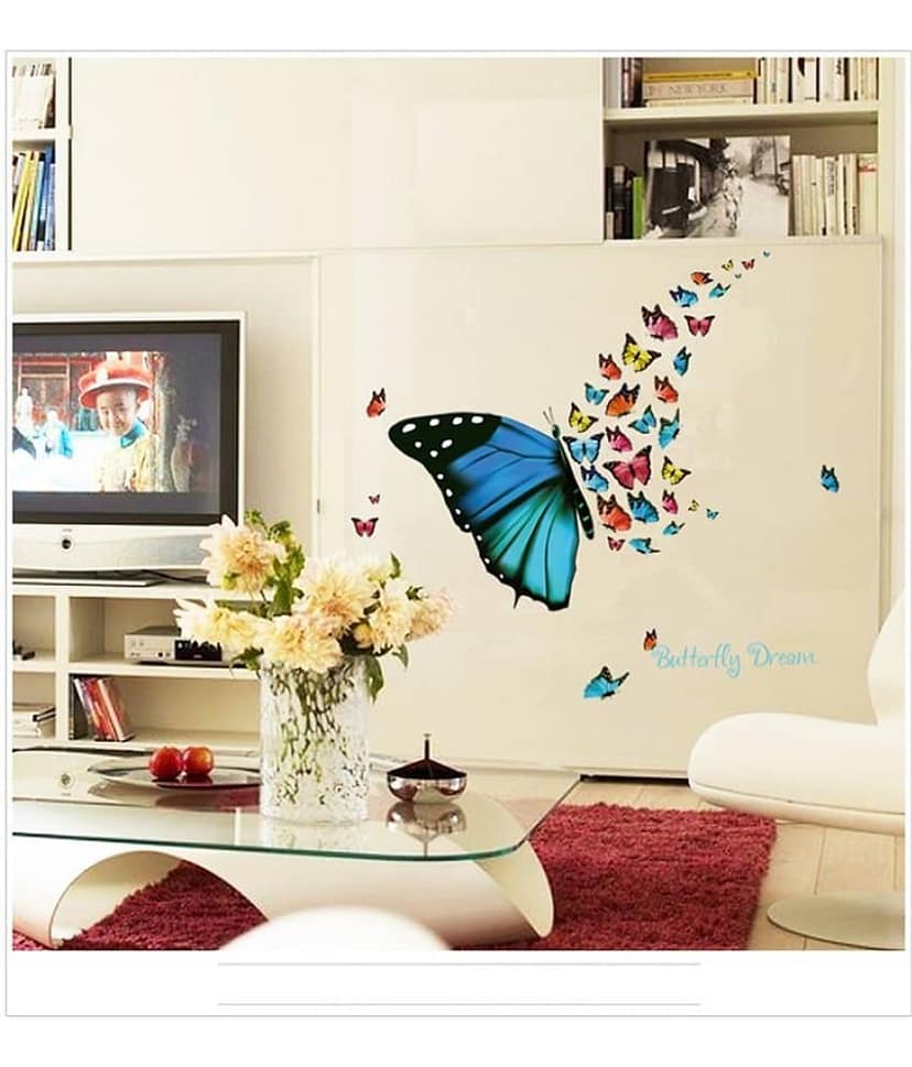 Jaamso Royals Nature Design PVC Multicolour Wall Sticker - Pack of 1 view 2