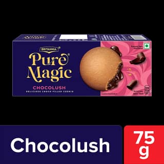 Britannia Chocolush - Extra Crunchy Biscuit With Gooey Choco-Filling, 75 G
