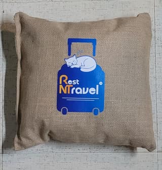 10x10" RestNTravel Eco Friendly Pillow For Seating And Back Pain Relief