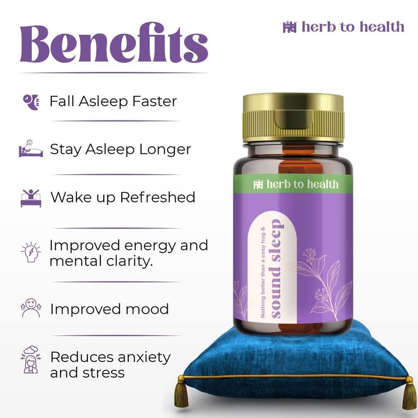 Herb to Health Sound Sleep for deep & calm sleep support view 2