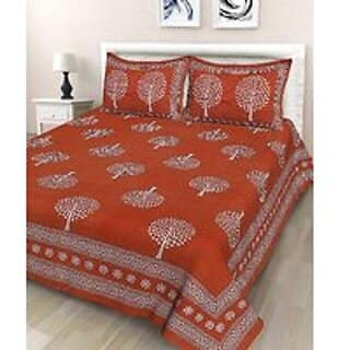 Double Bed Bedsheet with Two Pillow Cover