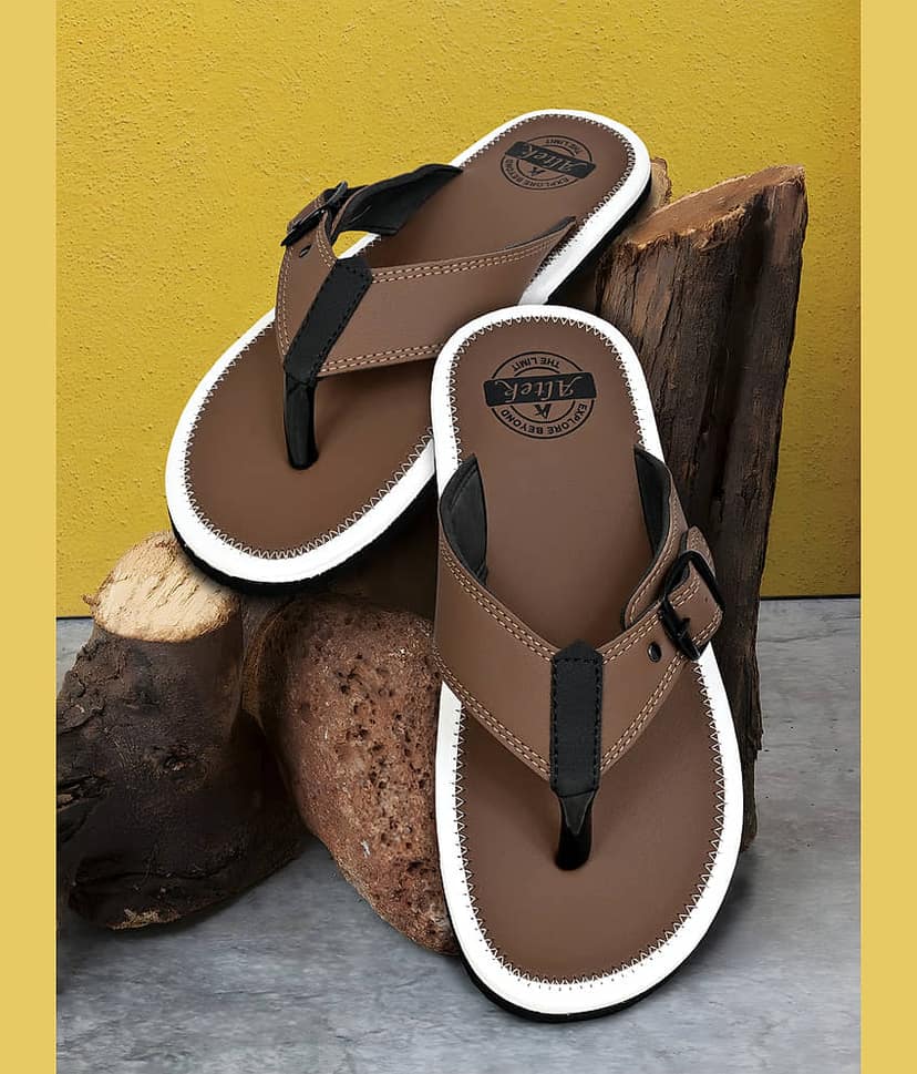 Altek Brown Men's Thong Flip Flop