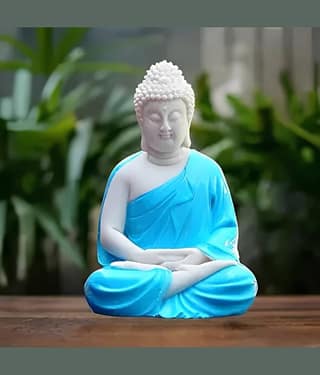 Khushi Enterprises Samadhi Buddha Showpiece 13 cm - Pack of 1