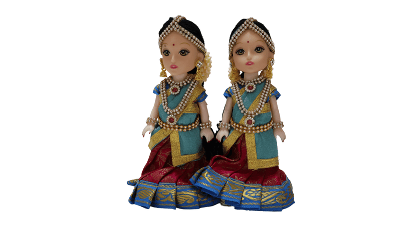 Traditional South Indian Decorative Dolls set view 2