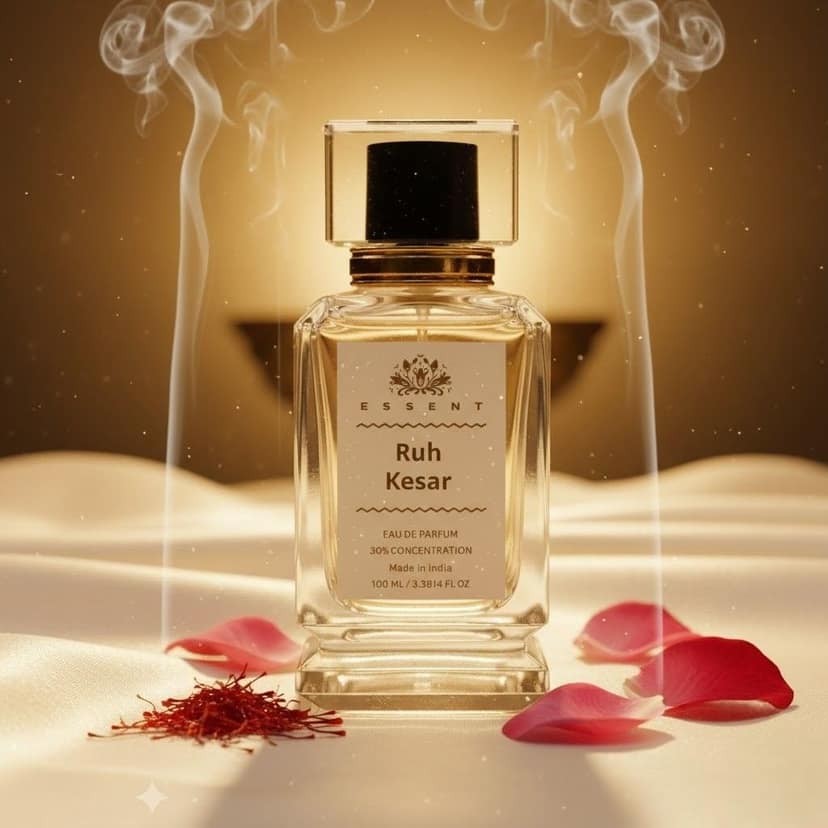 Essent Perfumes Ruh Kesar Eau de Parfum (EDP) – Saffron Warm Spicy Long Lasting Perfume – Unisex Fragrance view 3