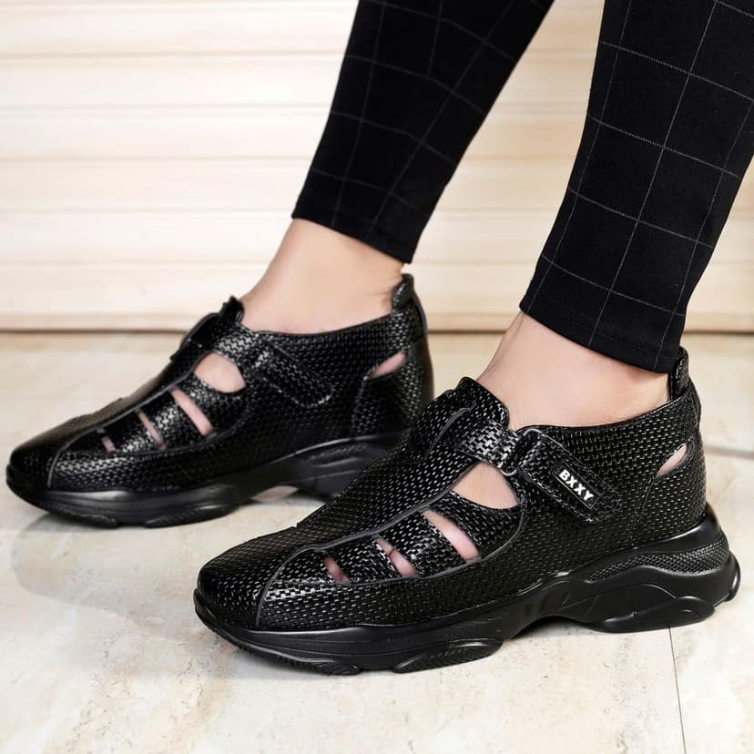 Bxxy's 3 Inch Height Increasing Elevator Sandals for Men view 10
