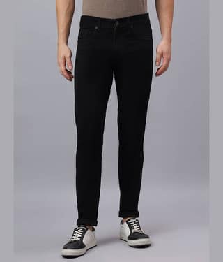 HJ HASASI Slim Fit Clean Look Men's Jeans - Black ( Pack of 1 )