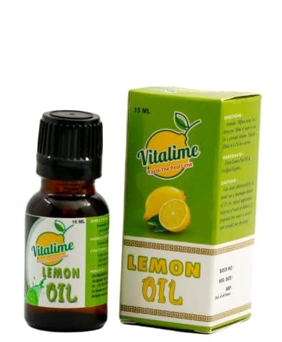 Vitalime Lemon Oil - Pure Essential Oil for Aromatherapy & Skincare (15ml) view 5