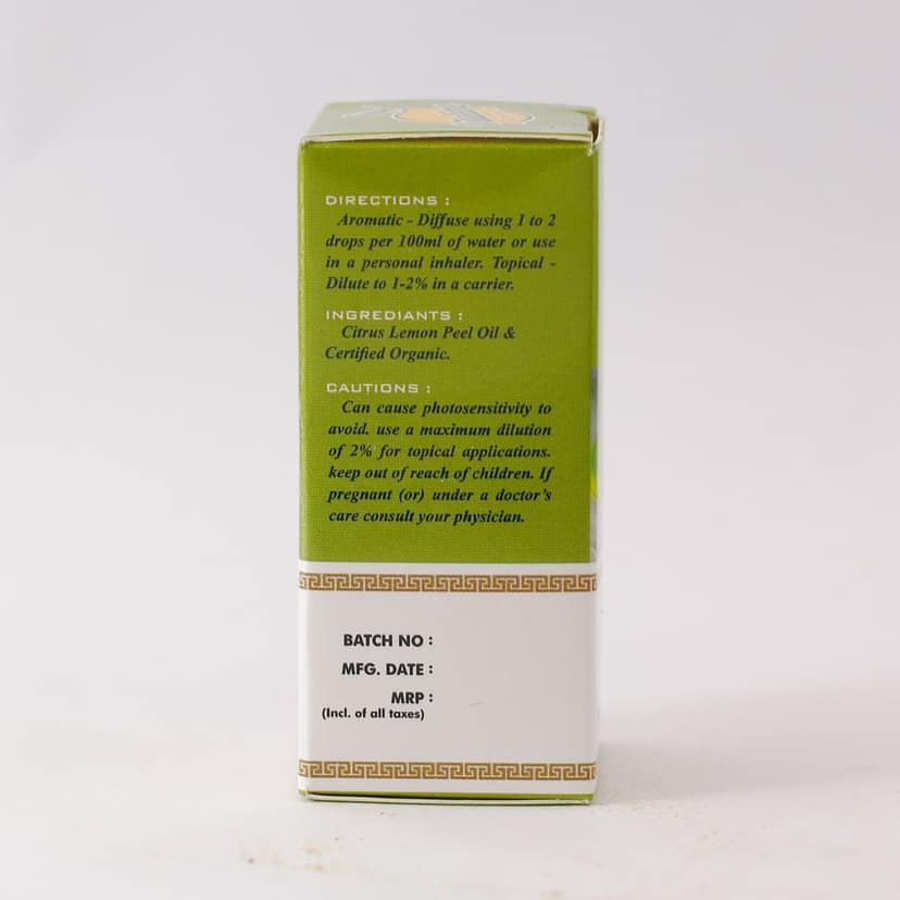 Vitalime Lemon Oil - Pure Essential Oil for Aromatherapy & Skincare (15ml) view 7