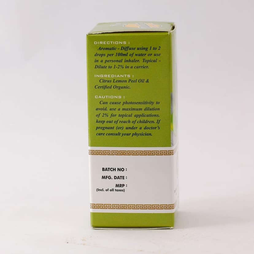 Vitalime Lemon Oil - Pure Essential Oil for Aromatherapy & Skincare (15ml) view 8