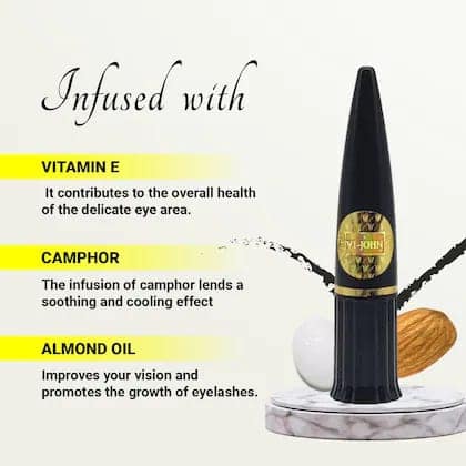 VI-JOHN WOMEN AMEERAH HERBO KAJAL WITH VITAMIN-E, CAMPHOR, ALMOND OIL 2.5GM (PACK OF 6) view 3