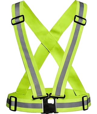 Laxmi Polyester High Visibility Safety Reflective Vest Belt Jacket(Pack 1) Green Safety Jacket