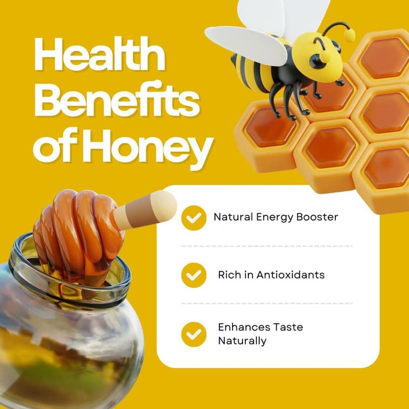 Organic Nation Light Flora Honey | Raw & Unprocessed | Natural Wildflower Honey | Rich in Antioxidants | No Added Sugar | 325g view 5
