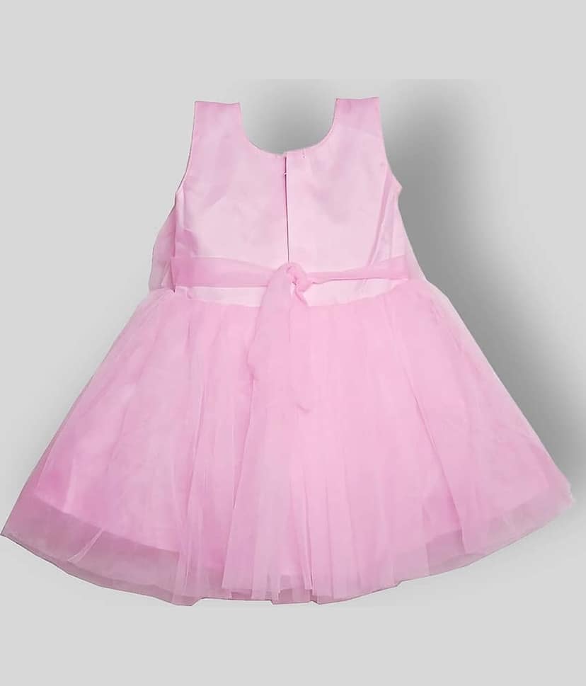 harshvardhanmart.com Net Frock For Girls ( Pack of 1 , Red ) view 2