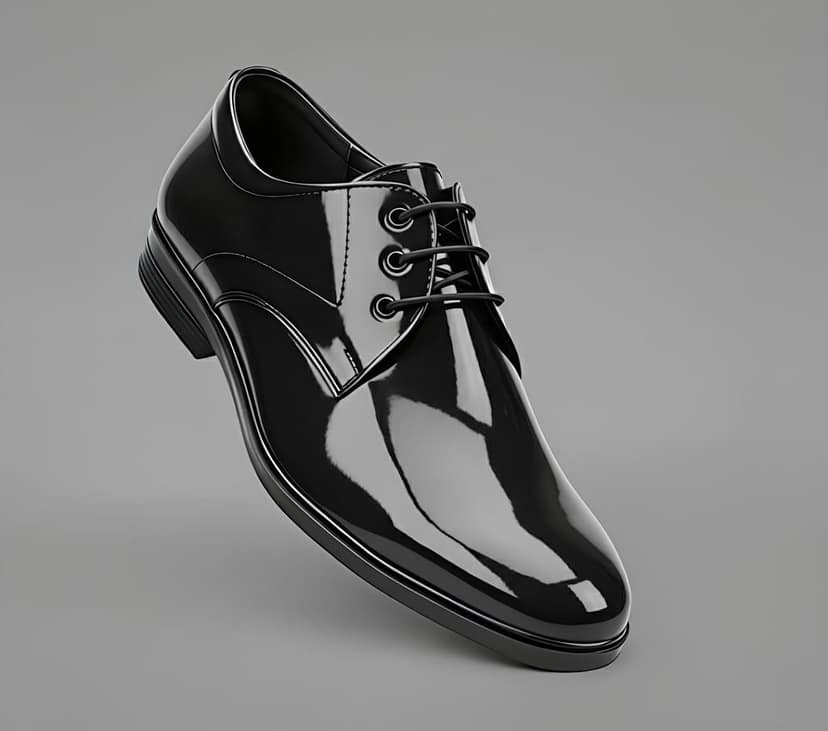 WUGO::Latest Fabulous Black Oxford Formal Shoes for Men & Boys | Premium Lace-Up Office Wear Shoes | Classic Design, Comfortable Fit & Durable Finish for Daily Business Use view 3