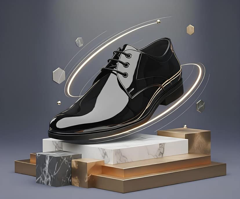 WUGO::Latest Fabulous Black Oxford Formal Shoes for Men & Boys | Premium Lace-Up Office Wear Shoes | Classic Design, Comfortable Fit & Durable Finish for Daily Business Use view 4