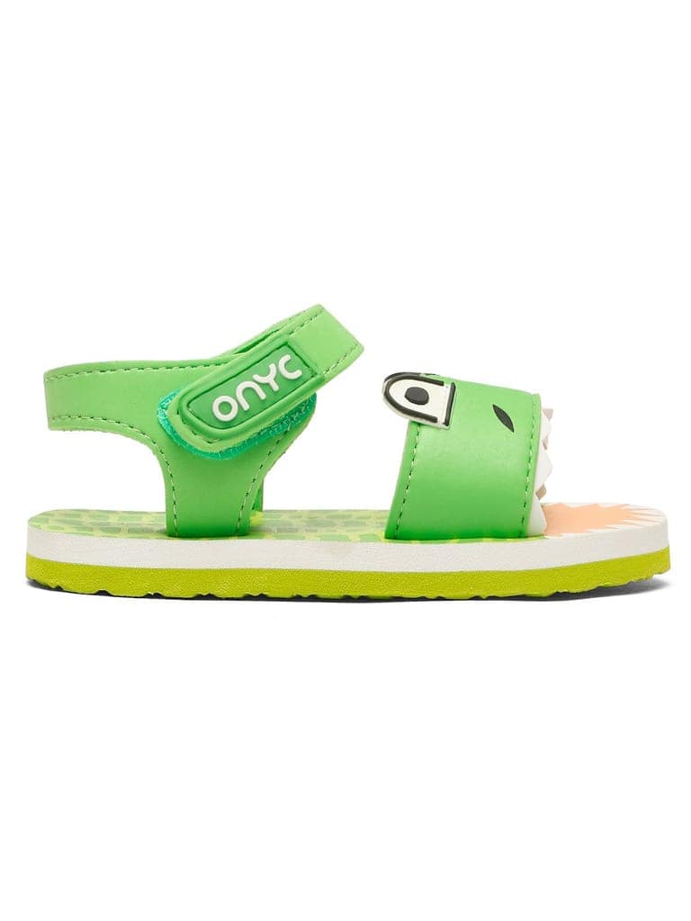 Premium Crocodile Artistic Sandals - Green (Unisex) view 6