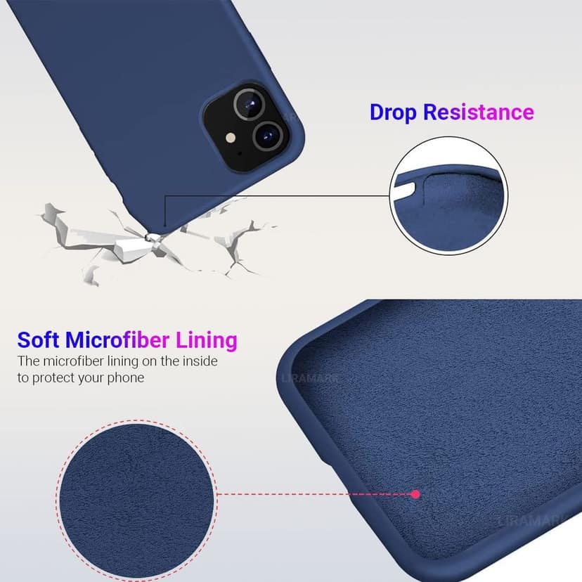 LIRAMARK Liquid Silicone Soft Back Cover Case for Apple iPhone 11 view 2
