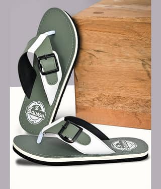 Squash Green Men's Thong Flip Flop
