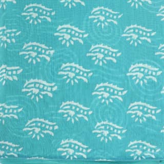 HANDLOOM CHANDERI 03 PCS DABU PRINTED SUIT (SKU - 1RDS01270221 Suit 52)
