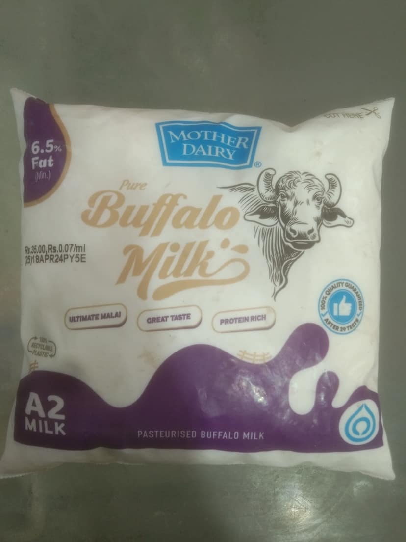 Mother dairy buffalo milk