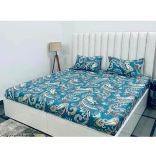 Homdazal Microfibre Abstract Queen Size (Sky Blue)
