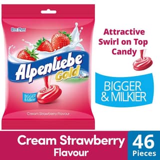 Alpenliebe Gold Strawberry Sugar Candy, 184 gm
