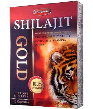 Dr Chopra Ayurveda Pure and Natural Shilajit/Shilajeet Resin - 50 Cap