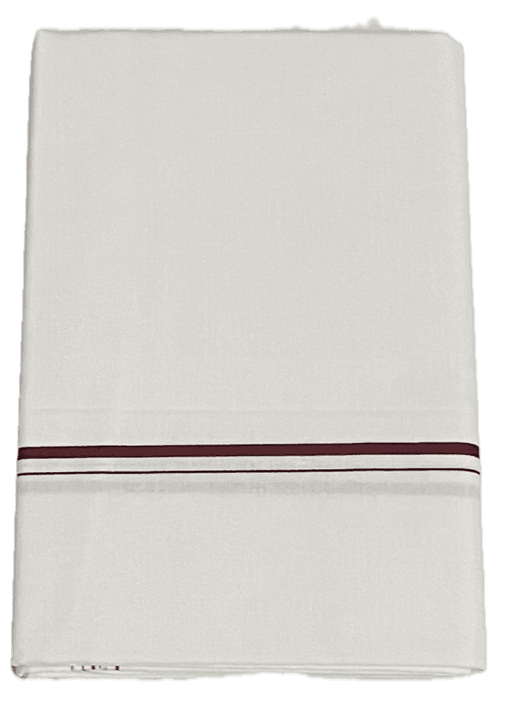 White Cotton Dhotis -Thin border Dhoti - Mundu - Sarathi - Oosi karai Vesti - Daily Use Dhoti view 4