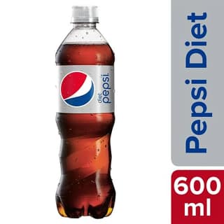 Pepsi Diet Soft Drink, 600 Ml Bottle